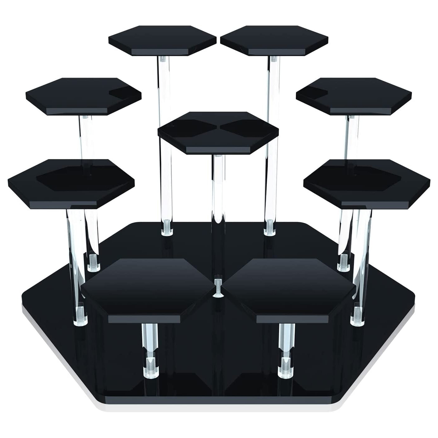 Cupcake Stand Tier - 8/9ชั้นอะคริลิคชั้นวางสำหรับตัวเลข Funko POP,Cupcake,น้ำหอม,ขนม,เครื่องสำอางค์,จัดเก็บชั้นวางจอแสดงผล Riser