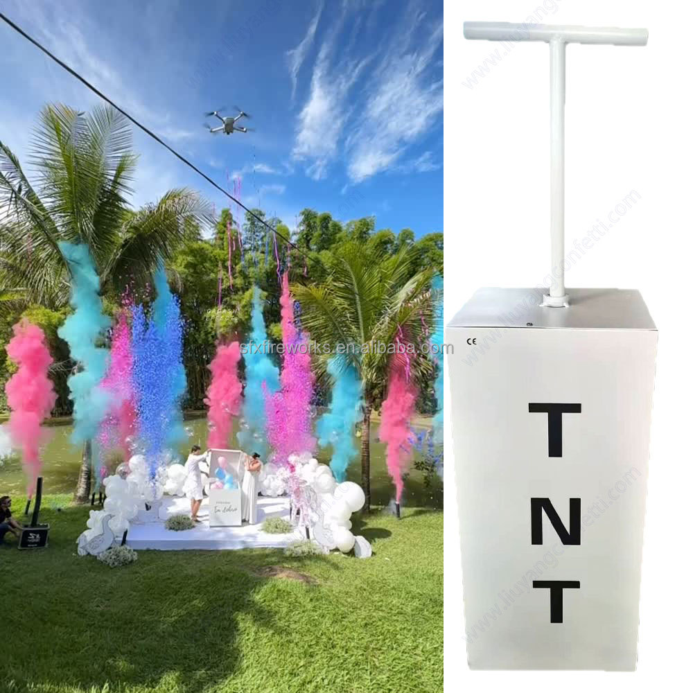 เครื่องยิงควันไฟฟ้าสำหรับงานเป - Confetti Cannon Tube บทวิจารณ์และราคา