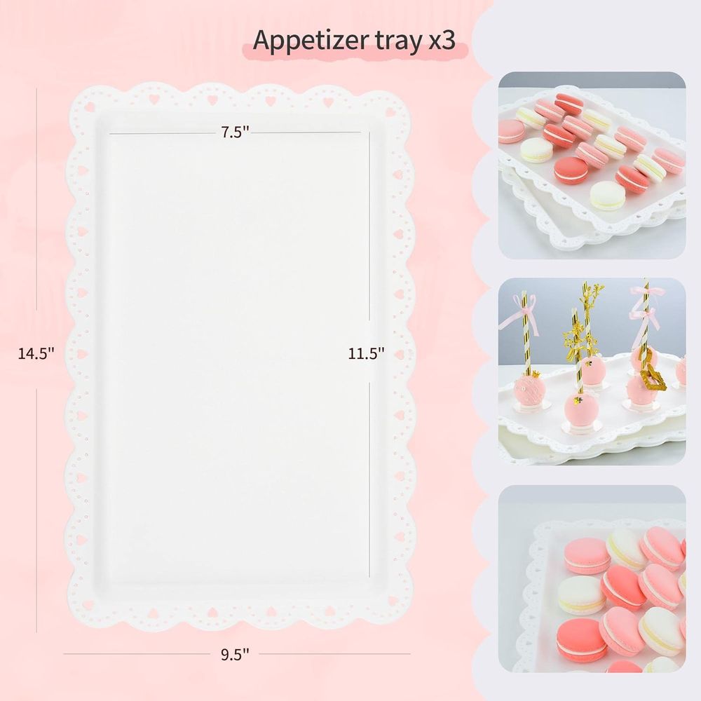 ชุดขาตั้งเค้ก 5 ชิ้น ประกอบด้ว - Cupcake Stand Tier บทวิจารณ์และราคา