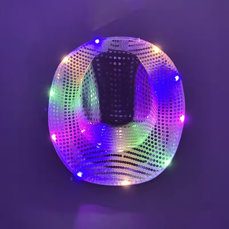 หมวกคาวบอยคาวเกิร์ลไฟ LED กระพ - Party Hat Cone บทวิจารณ์และราคา