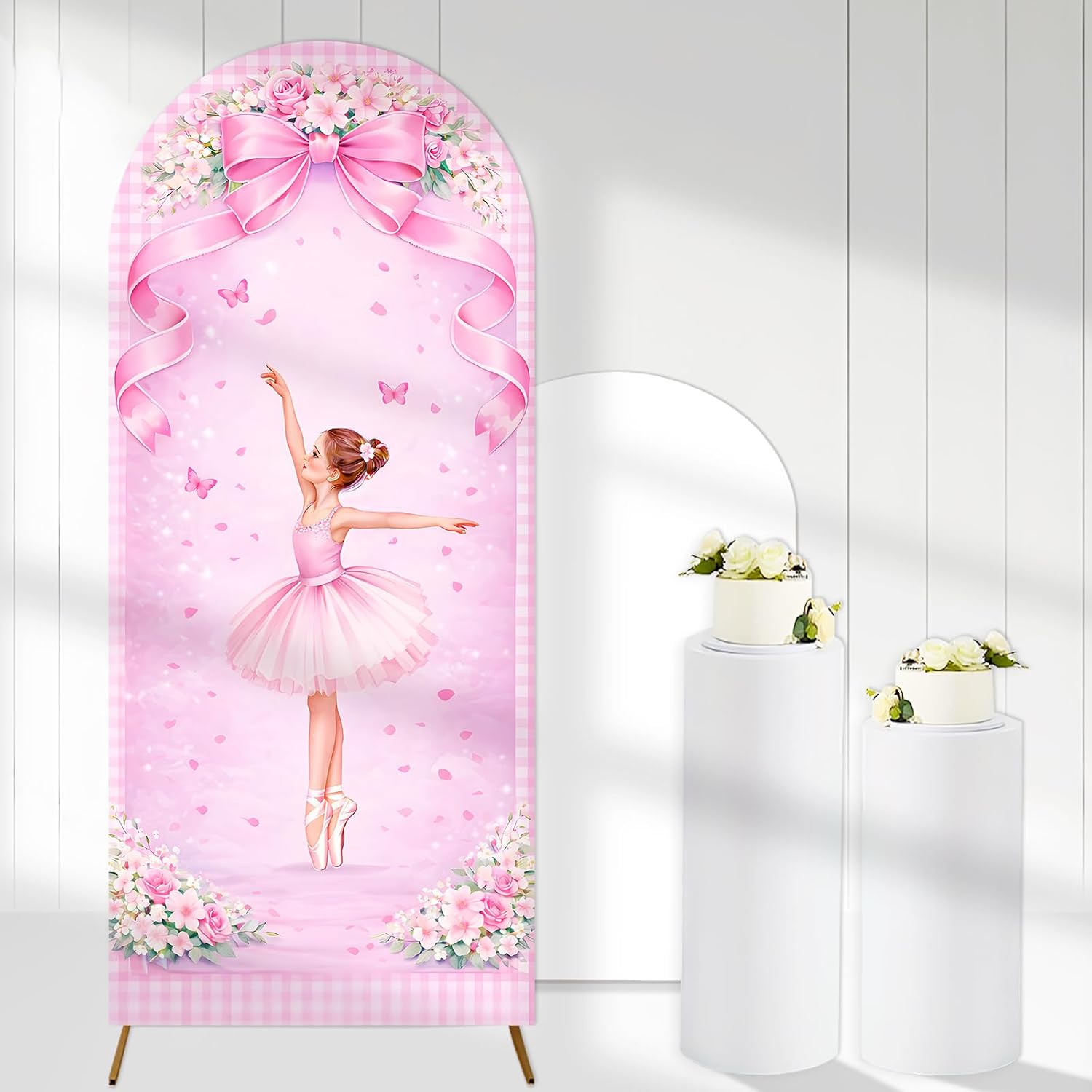 ผ้าคลุมฉากหลังแบบสองด้านลายบัล - Dessert Table Backdrop บทวิจารณ์และราคา