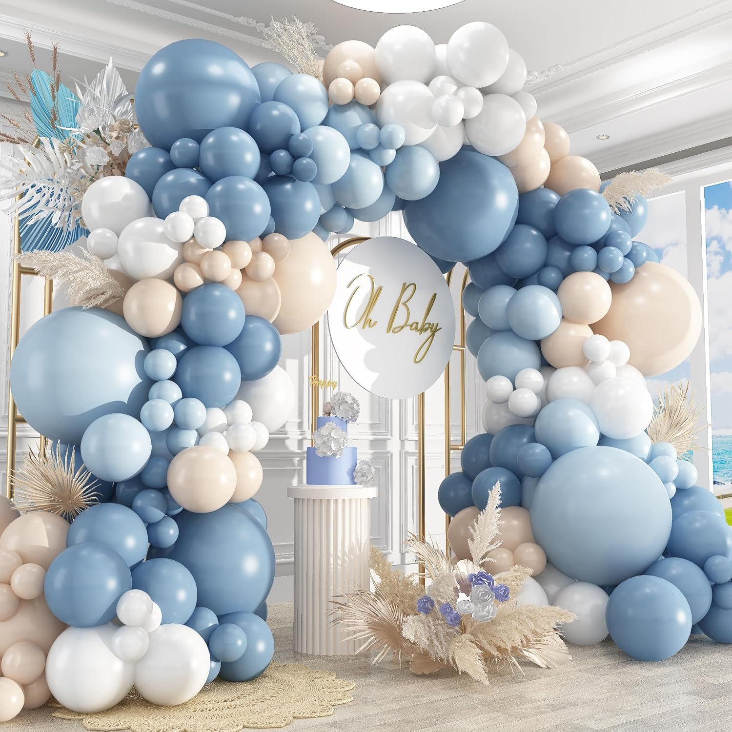 ชุดลูกโป่งลาเท็กซ์สีฟ้าอมน้ำตา - Balloon Arch Kit บทวิจารณ์และราคา