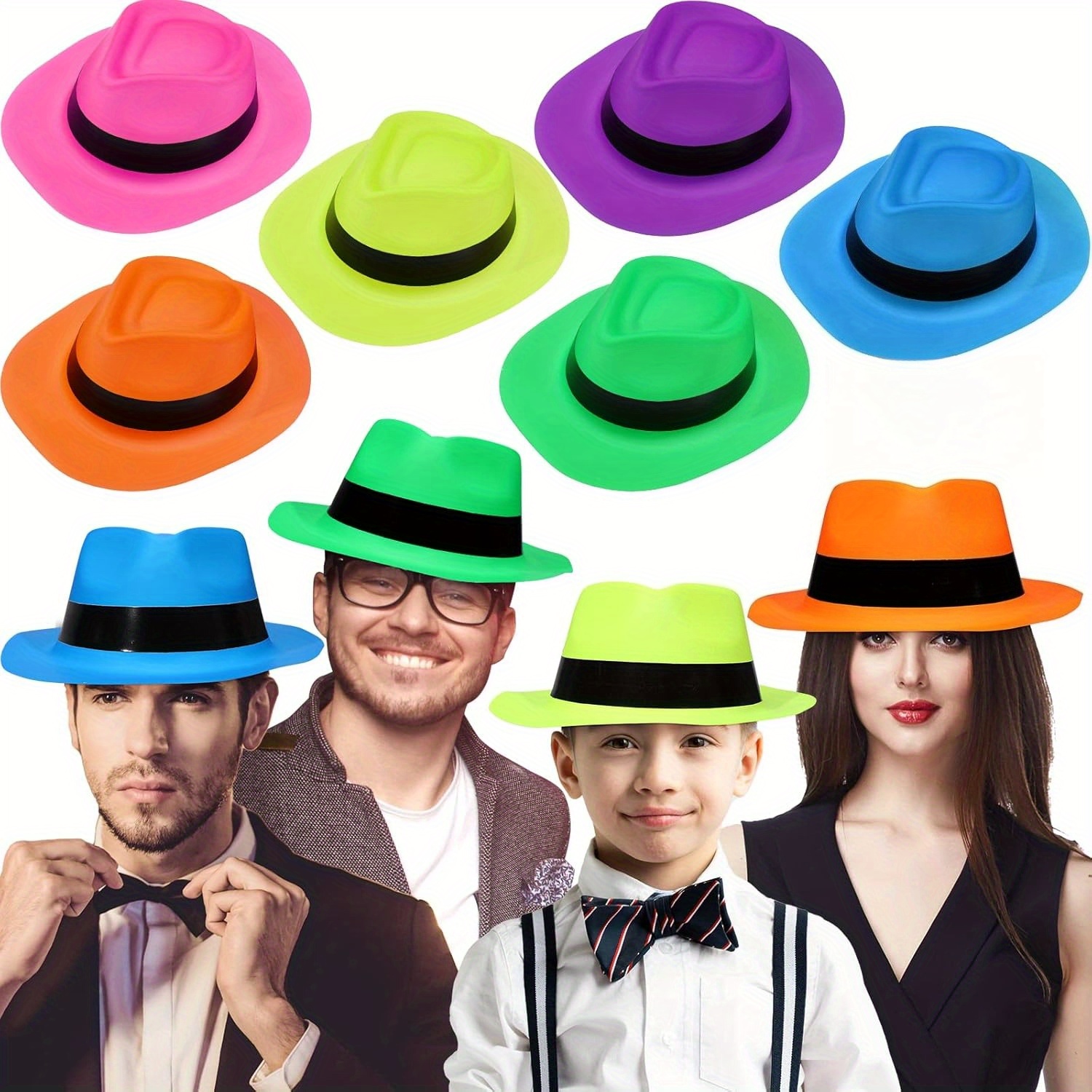 12 ชิ้นนีออนมาเฟียสไตล์หมวกปาร - Party Hat Cone บทวิจารณ์และราคา