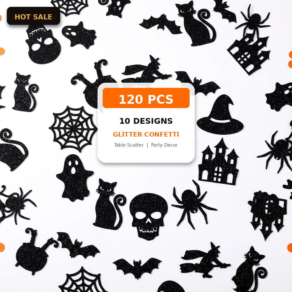 กระดาษโปรยตกแต่งฮาโลวีน 120 ชิ - Papercraft Supply Confetti บทวิจารณ์และราคา