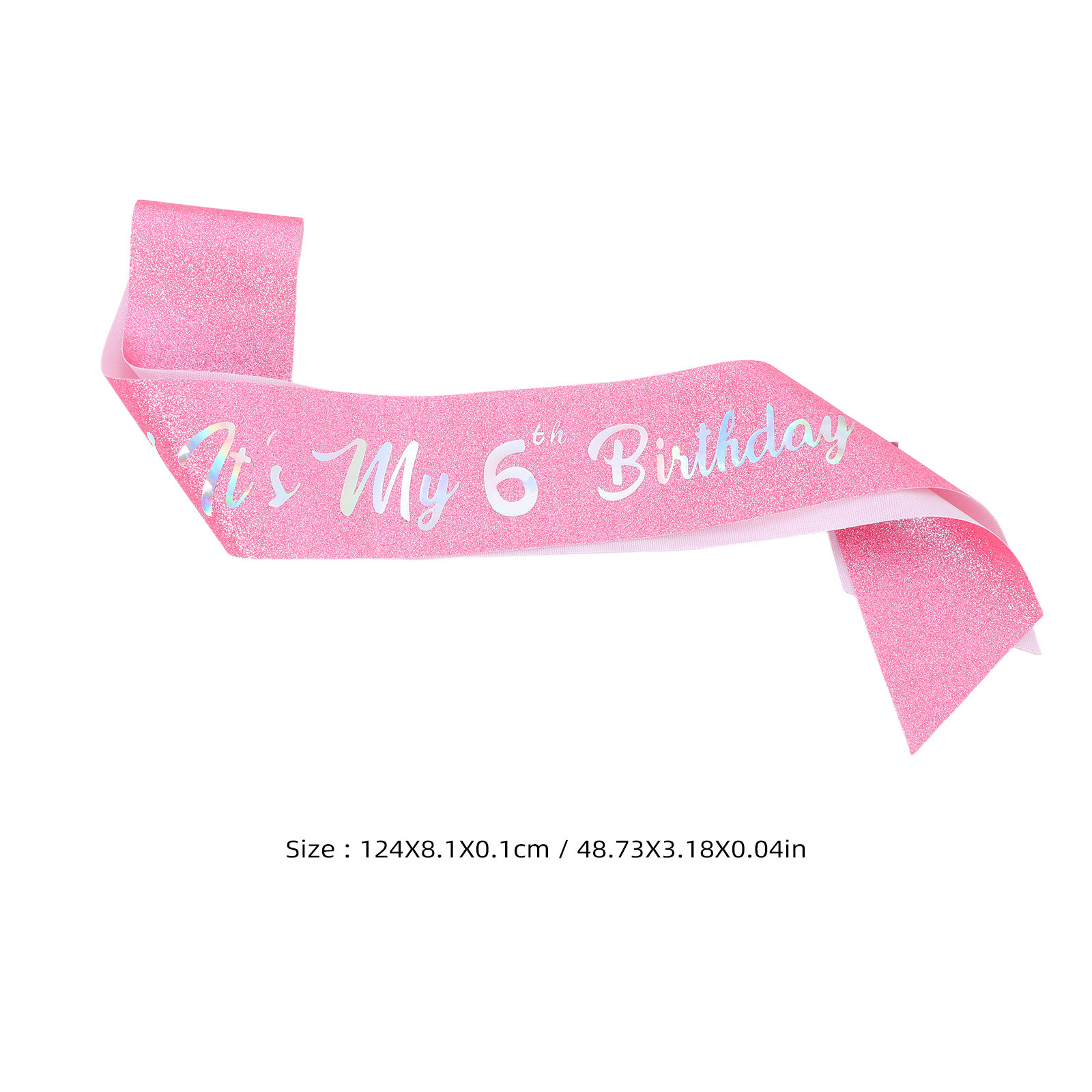 5 ชิ้น สายคาดเอวกลิตเตอร์สีชมพ - Birthday Sash Glitter บทวิจารณ์และราคา