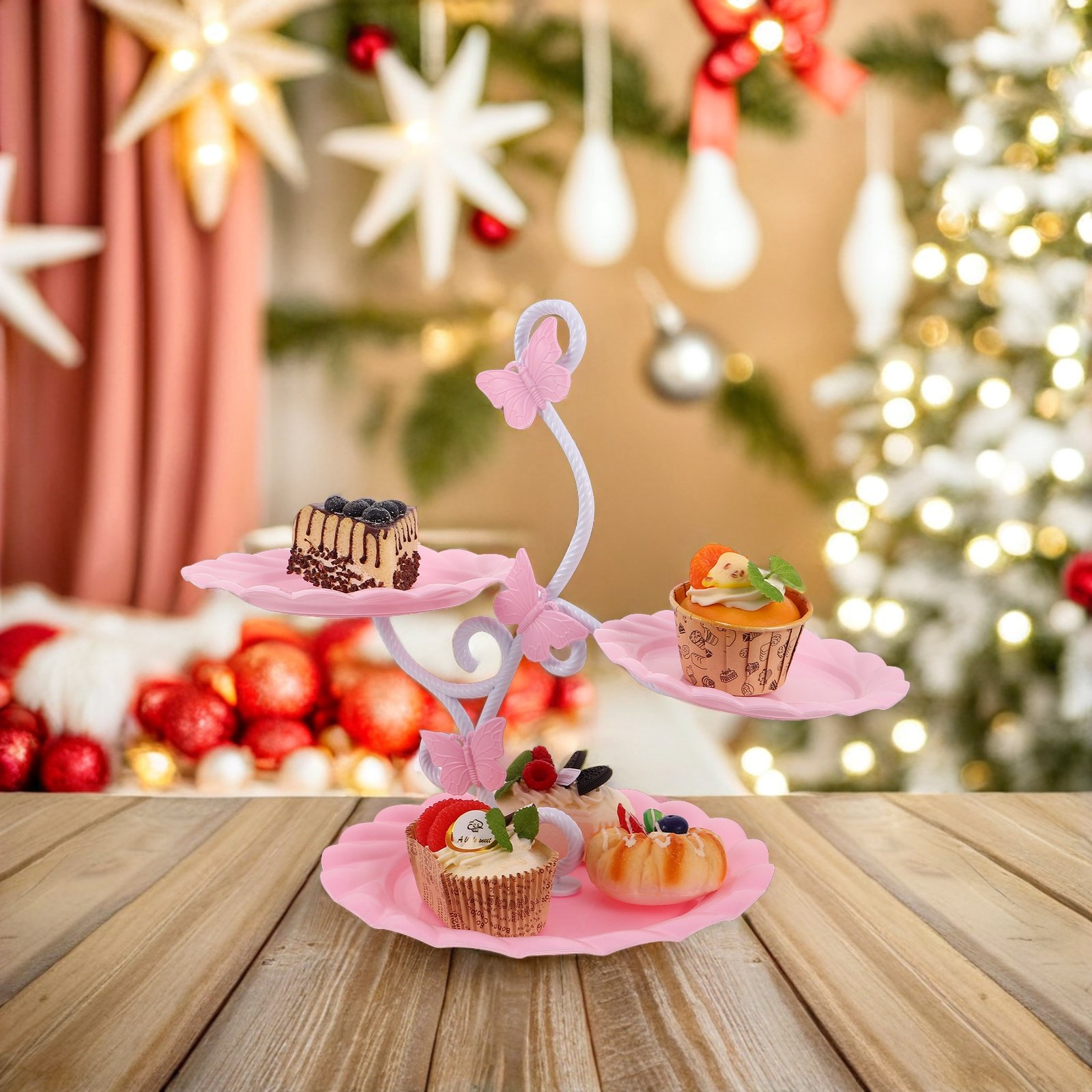 ชั้นวางเค้ก 3 ชั้น สไตล์ยุโรปห - Cupcake Stand Tier บทวิจารณ์และราคา