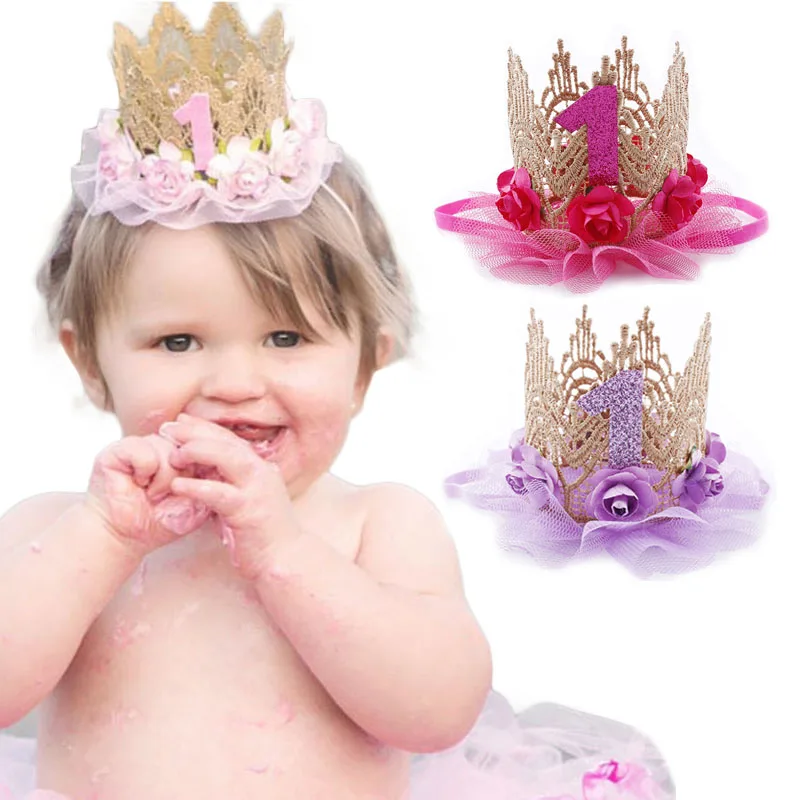 1st Birthday Crown หมวกดอกไม้  - Party Hat Cone บทวิจารณ์และราคา
